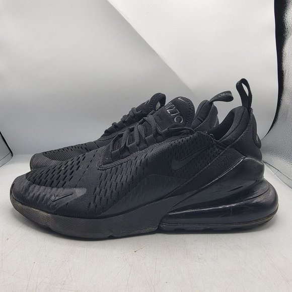 Nike Air Max 270 Mens 8 Triple Black Sneaker Shoes Casual Outdoors AH8050-005 - Picture 5 of 14